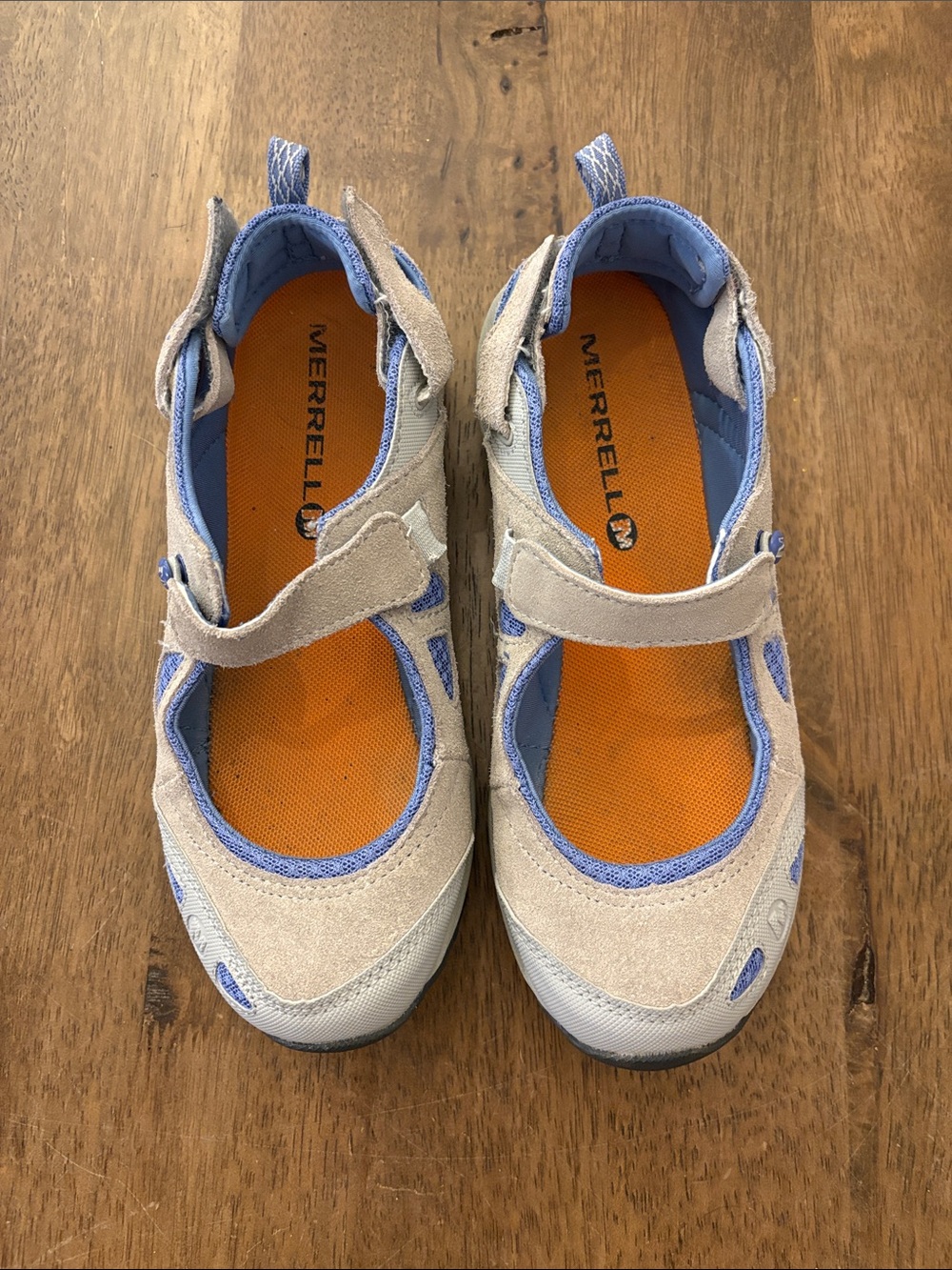 Merrell Women’s Gray and Periwinkle Sport Mary Jane Shoes